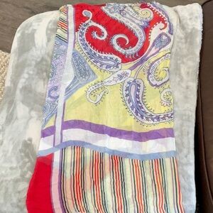 Paisley multi-colored scarf